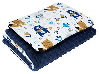 £15.99 • Buy Baby Blanket And Flat Pillow Cot Bedding Set Bed Crib Pram Moses Basket Boys