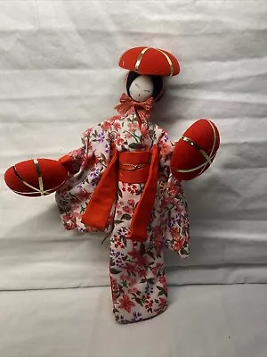 2 Vintage Kabuki Japanese Doll Hanging Ornaments • $6.99