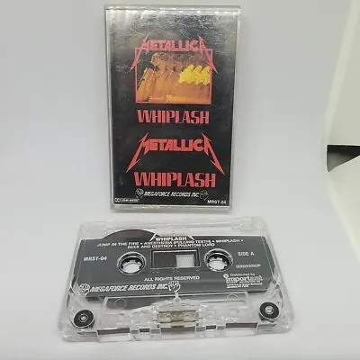 Rare METALLICA WHIPLASH Single/EP Cassette MEGAFORCE Records 1985 • $49.99