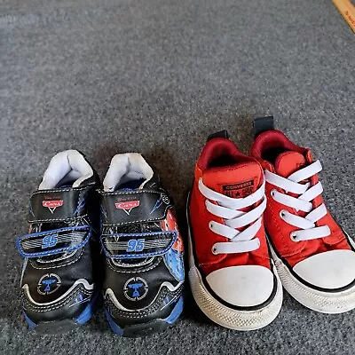 Toddler Shoes Sz 6 Disney Cars Converse All Star Lot Of 2 • $19.90