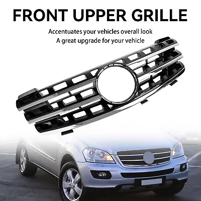 Front Bumper Grille Grill Fits For Mercedes ML-Class W164 2005-2008 Black • $89.99