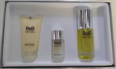  D & G Masculine  Dolce Gabbana Eau De Toilette Spray 1.7 Oz Set // • $175