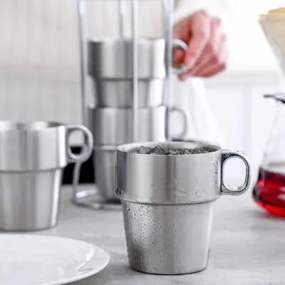 £6.24 • Buy Portable Travel Mugs Camping Stainless Steel Tea Cup BPA FREE, Plastic Handle