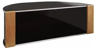 Sirius 1200 Black And Oak Corner TV Cabinet • £239.99