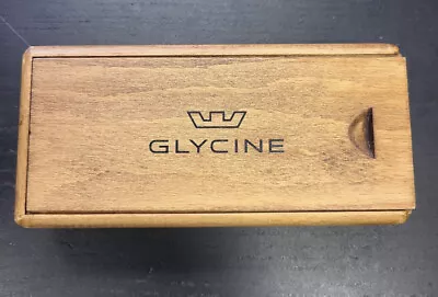 Wooden Glycine Airman Watch Box Vintage Style • $12.99