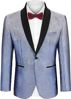 COOFANDY Men's Tuxedo Jacket Slim Fit Shawl Lapel Blazer Suit Jackets For Party  • $146.98