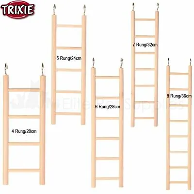 Trixie Bird Cage Wooden Ladders Small Medium Budgie Hamster Gerbil Rat • £3.45