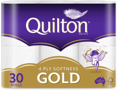 $28.99 • Buy New Quilton Toilet Paper Tissue Rolls 4-Ply 140 Sheets-Best Selling Toilet Paper