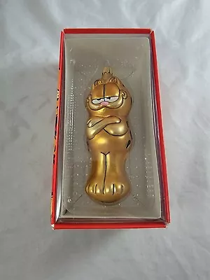 Vintage Kurt Adler Garfield The Cat Christmas Holiday Ornament Blown Glass Paws • $19.99