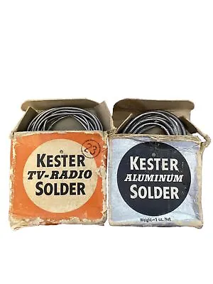 2 Vintage Kester  Solder-tv Radio &aluminum Mb5 • $9.99