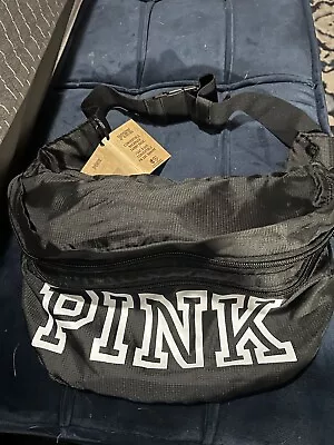 Victoria's Secret PINK 2022 Convertible Backpack Fanny Pack Black  FREE SHIP NEW • $18.99