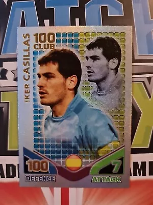 Match Attax World Cup 2010 100 Club Iker Casillas • £1