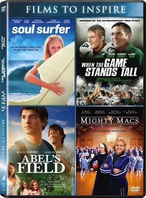 Abel's Field The Mighty Macs Soul Surfer  When The Game Stands Tall (DVD) NEW  • $9.99