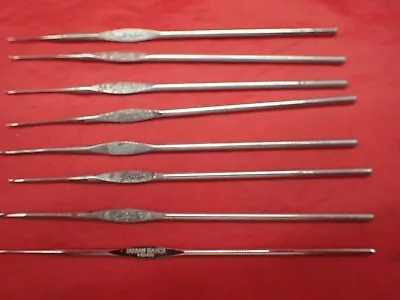 Vintage Crochet Hooks  Boye Susan Bates Metal  Lot Of 8 #11 • $14.99