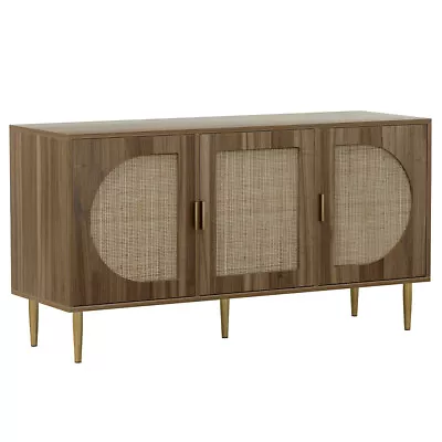 Artiss Rattan Buffet Sideboard Storage Cupboard Cabinet Kitchen Dining TV Table • $146.92