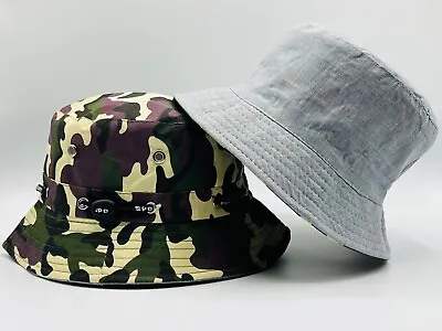 Military Camo Bucket Hat Style Brim Sun Fishing Hunting Safari Summer Bonnie Hat • $8.68