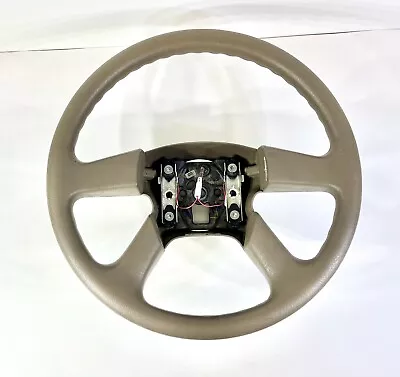 ✅ 02-09 Gmc Envoy Bravada Rainier Steering W/ Wheel Leather Wrapped *tan / Beige • $70.95