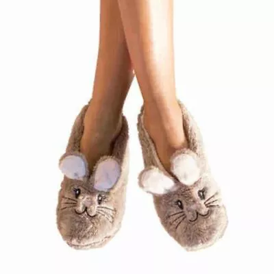 Faceplant Dreams Snuggle Bunny Women's Plush Animal Footsies Slippers • $16.34