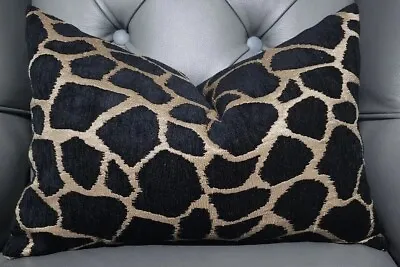 £12.99 • Buy Bronze Giraffe Print, Animal Print Cushion Cover,  Luxury Cushions 18  X 12  