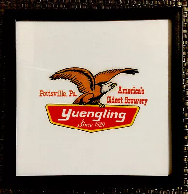 Framed Yuengling  “america’s Oldest Brewery” Pottsville Pa. Decal Plaque. • $6