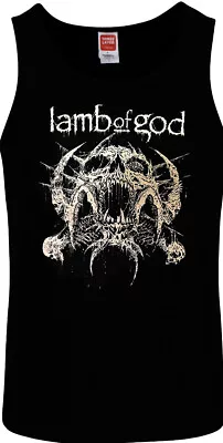 Lamb Of God Heavy Metal Band Black Tank Top Men's Sizes • $12.99