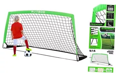  6x4 Ft Portable Kids Soccer Goal For Backyard Practice Green 6x4 FT 1 Pack • $59.23