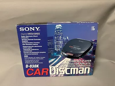 Sony Discman D-838K Bundle With Box TESTED WORKS Vintage • $69.99