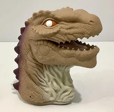 Vintage Godzilla Hand Puppet - Toho 1998 - 17cm - Dinosaur Head - Brown • $29.50