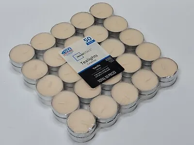 Mainstays Tea Light- Vanilla (50 Count) New Sealed Tealight Ivory • $14.99