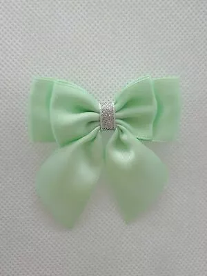 6 X Satin Ribbon Double Bows Crafts Sewing Gift Bows  6 Cm Little Bows UK • £4.45