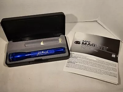 Mini Maglite Flashlight John Hancock Insurance Logo Blue • $14.99