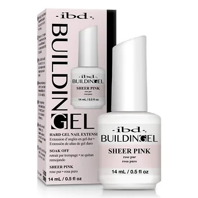 IBD Building Gel Hard Gel Nail Extension Sheer Pink 0.5 Oz • $14.50