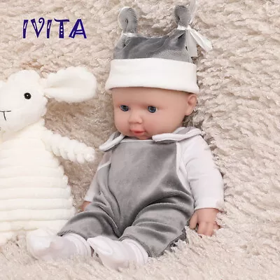 IVITA Lifelike 12'' Full Silicone Reborn Doll Handmade Rebirth Baby Boy 1200g • $69