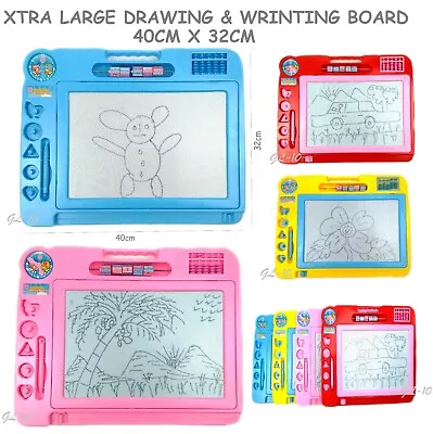 Magic Writer Magnetic Writing Drawing Slate White Board Doodle Pad Kids Toy Gift • £5.49