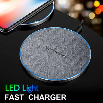 30W Wireless Charger Mat Fast Charging Pad For Samsung Galaxy S22 Note20 Z Flip4 • $22.99