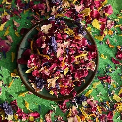 Edible Natural Dried Flower Petals Over The Rainbow Mix Wedding Cocktail • £99.99