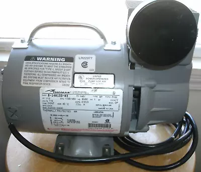 $225 • Buy Thomas Compressor / Vacuum Pump LGH-106, Magnetek Motor, Excellent Commercial