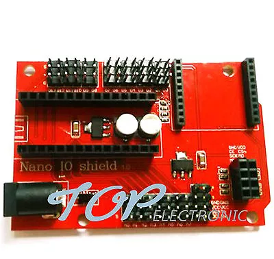 Arduino Nano 328P IO Shield Expansion Board Wireless Xbee Socket TOP New • $2.99