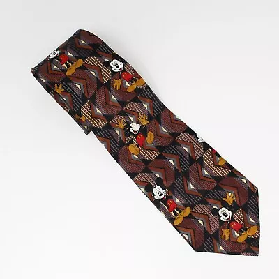 Mickey Unlimited Mickey Geometric Tie Brown 56  • $18
