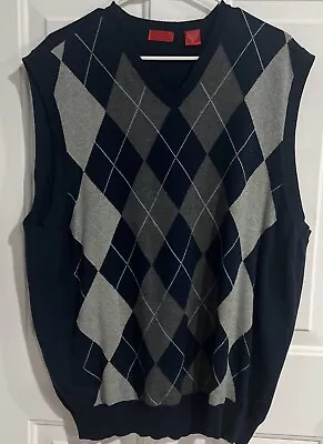 Izod Argyle Sweater Vest Size XL • $17