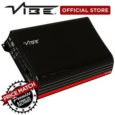 VIBE Powerbox1000.1 Car Audio 2000W Peak Sub Amp 1000W RMS Monoblock Amplifier • £249.99