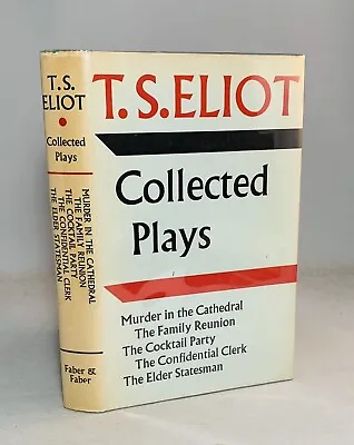 Collected Plays-T.S. Eliot-First/1st U.K. Edition W/ Original Dust Jacket!-RARE! • $99.99