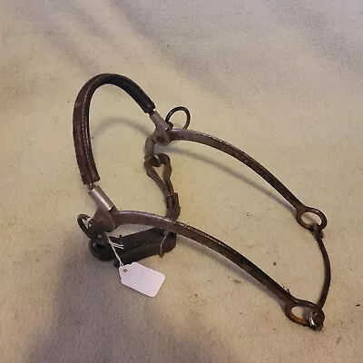 Horse Hackamore  Leather Over Cable Noseband • $24