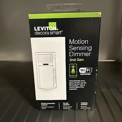 LEVITON D2MSD Decora Smart Wi-Fi Motion Sensing Dimmer (2nd Gen) New • $29.99