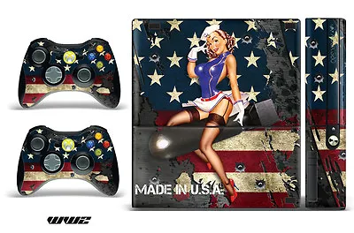 $8.95 • Buy Skin Decal Wrap For Xbox 360 E Gaming Console & Controller Sticker Design WW2