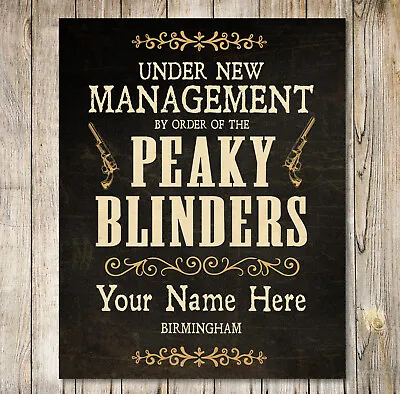 £5.70 • Buy Personalised Peaky Blinders Mancave Garage Shed Gift Retro Metal Sign Plaque