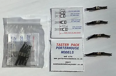 TASTER PACK OO Railway MAGNETIC COUPLINGS Nem To Nem Pockets 4 Pairs • £6.50