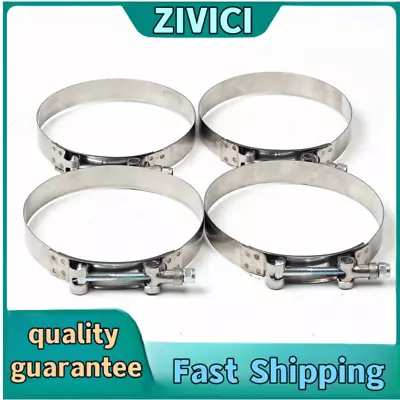 4 X 2  Inch /51mm Inside Dimension Steel T-Bolt Silicone Hose Clamp (58-63mm) • $16