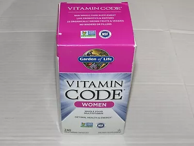 T15 Garden Of Life Vitamin Code Women Multivitamin 240 Caps EXP 06/24 • $31.10