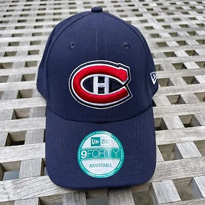 Montreal Canadiens New Era 9FORTY NHL Hockey Navy Blue Adjustable Cap Hat • $14.99